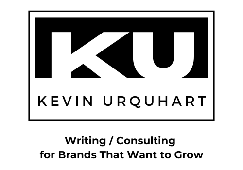 Logo: Kevin Urquhart Writing and consulting for brands that want to grow